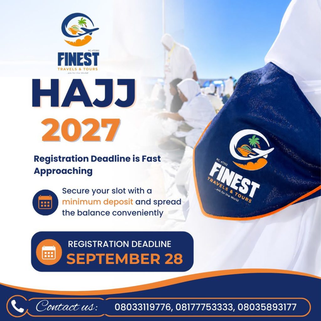 Abuja Travel Agent Hajj Package 2027